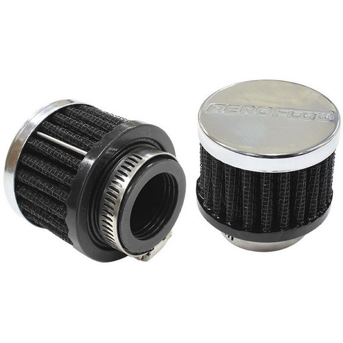 Aeroflow 1'' UNIV CLAMP ON FILTER 2'' O.D 1-1/2'' H CHROME TOP