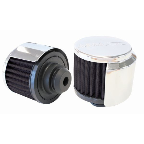 Aeroflow 1-1/4'' PUSH IN BREATH W/SHIELD3'' O.D 2-1/2'' H CHROME TOP