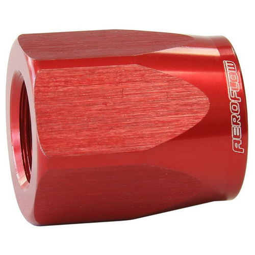 Aeroflow HOSE END SOCKET ALLOY -6AN RED SUIT BRAIDED HOSE