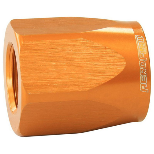 Aeroflow HOSE END SOCKET ALLOY -16AN GOLD SUIT BRAIDED HOSE