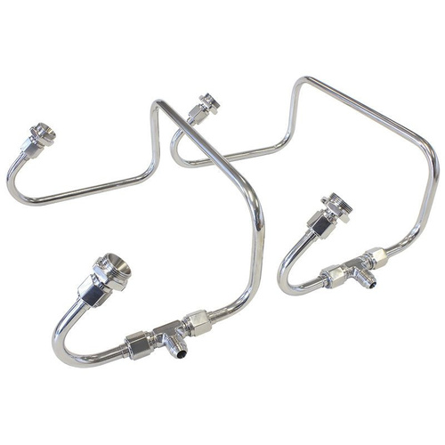 Aeroflow DUAL INLET FUEL LINE KIT SUIT 4150 HOLLEY CARB S/STEEL