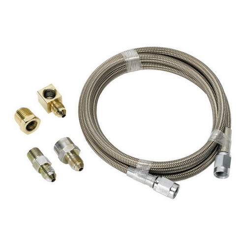 Aeroflow -3AN x 3ft BRAIDED SS LINE KITWITH FITTINGS INCLUDED
