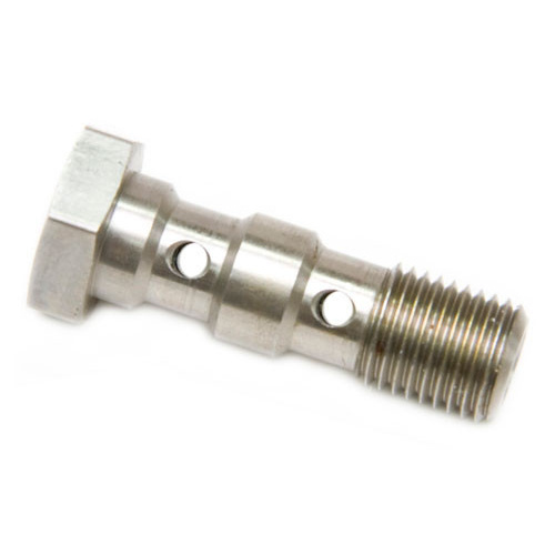 Aeroflow DOUBLE BANJO BOLT 3/8 X24 STAINLESS 31MM LONG