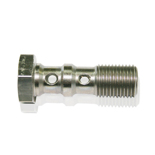 Aeroflow DOUBLE BANJO BOLT M10 x 1.00MMSTAINLESS 30MM LONG