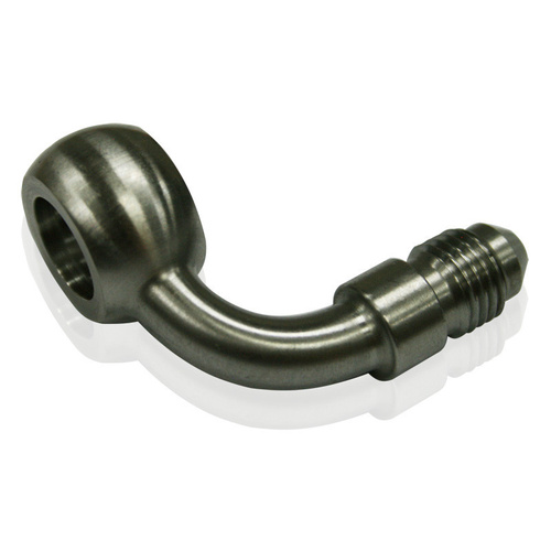 Aeroflow -4AN 90 DEG BANJO 12MM STAINLESS