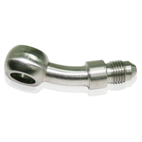 Aeroflow -3AN 20 DEG BANJO 10MM 3/8 STAINLESS SUIT TEFLON