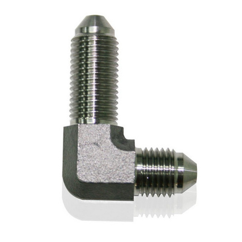 Aeroflow STAINLESS -3AN BULKHEAD 90DEG STAINLESS NUT SEPERATE