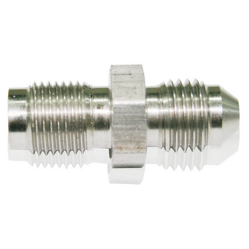 Aeroflow -4AN TO INVERTED 7/16 X 24 STAINLESS MALE TO MALE