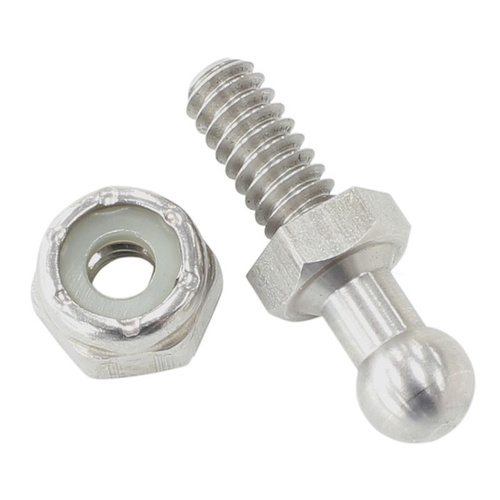 Aeroflow THROTTLE BALL STAINLESS 1/4-28UNF WITH 7/16 HEX NUT