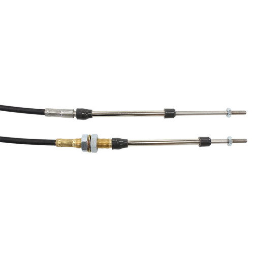 Aeroflow BULKHEAD/CLIP COMBO CABLE BLACK 10FT TOTAL LENGTH