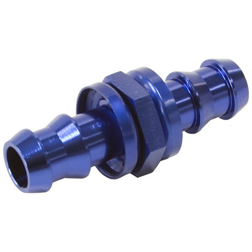 Aeroflow -4 PUSH LOCK BARB JOINER BLUE 1/4'' MALE TO MALE BARB