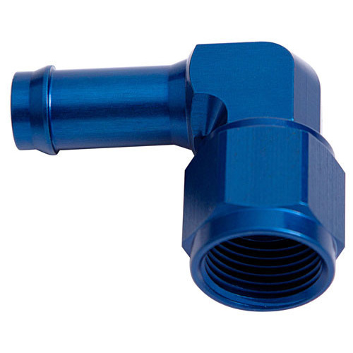 Aeroflow FEMALE -8AN 90DEG TO 1/2'' BARBBLUE SWIVEL NUT