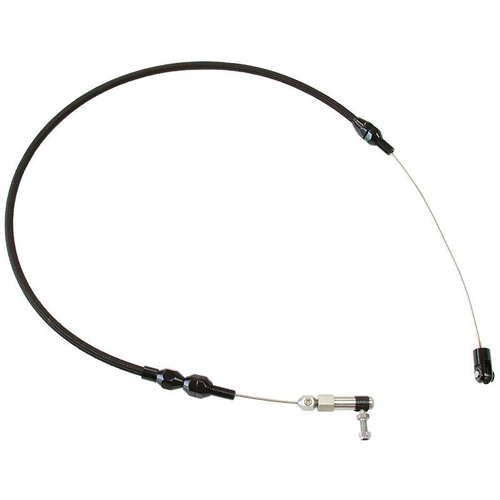 Aeroflow THROTTLE CABLE STAINLESS STEEL 48'' LONG BLACK S/S AF 42-1102BLK