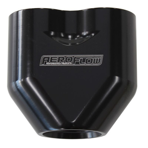 Aeroflow AEROFLOW -10AN TO 2x-8AN FEMALE ORB Y BLOCK BLACK AF 455-10-08BLK