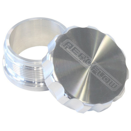 Aeroflow 1.5'' ALUM WELD BUNG AND CAP RAW ALLOY FINISH