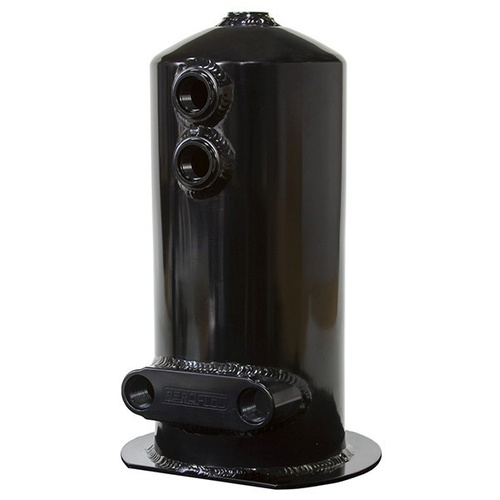 Aeroflow SURGE TANK 2.5L SPUN ALLOY DUAL FEED OPTION 4 X -8ORB