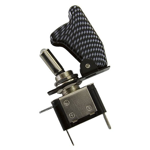 Aeroflow CARBON FIBRE LED MISSILE SWITCH LED ACTIVATED WHEN ON
