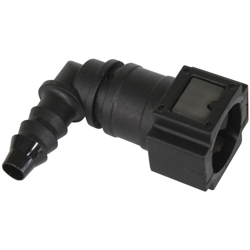 Aeroflow PUSH ON 5/16'' EFI FITTING TO 5/16'' / 7.94MM BARB 90 DEGREE
