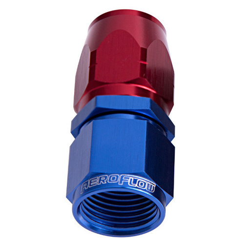 Aeroflow 500 Series Cutter Stepped Hose End -08AN Female to -06AN Hose Straight Blue/Red AF501-06-08