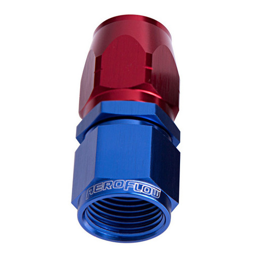 Aeroflow 500 Series Cutter Hose End -16AN Female to -16AN Hose Straight Blue/Red AF501-16