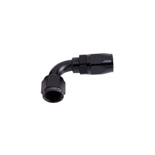 Aeroflow 500 Series Cutter Hose End -20AN Female to -20AN Hose 90-Degree Black AF503-20BLK