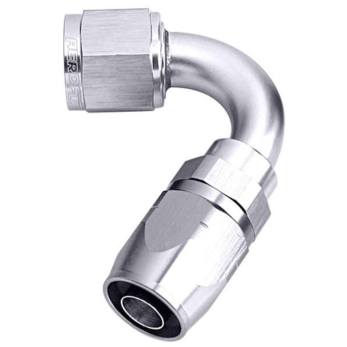 Aeroflow 500 Series Cutter Hose End -10AN Female to -10AN Hose 120-Degree Silver AF504-10S