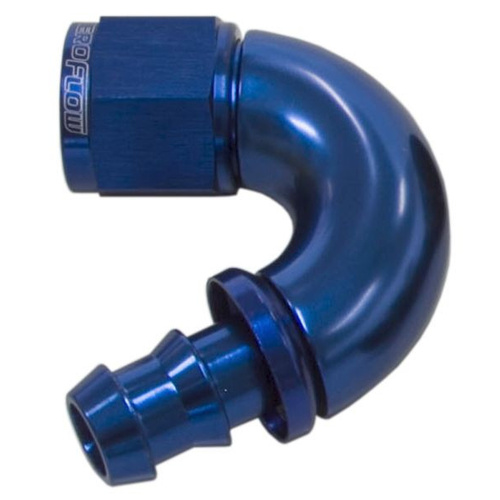 Aeroflow -12AN 150 DEG FULL FLOW PUSH LBLUE FULL FLOW PUSH LOCK