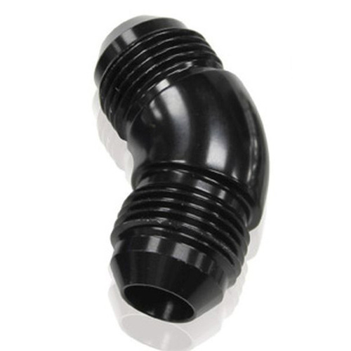 Aeroflow -20AN 45 DEG MALE FLARE UNION BLACK FULL FLOW NO RESTRICTION