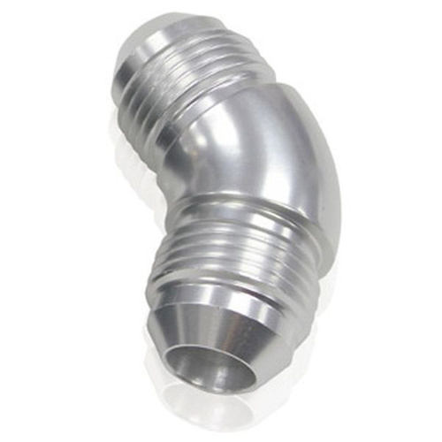 Aeroflow -20AN 45 DEG MALE FLARE UNION SILVER FULL FLOW NO RESTRICTIO