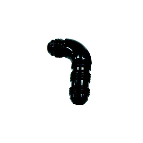 Aeroflow 90 DEG BULKHEAD -8AN FULL FLOWBLACK NO RESTRICTION NUT SEPER