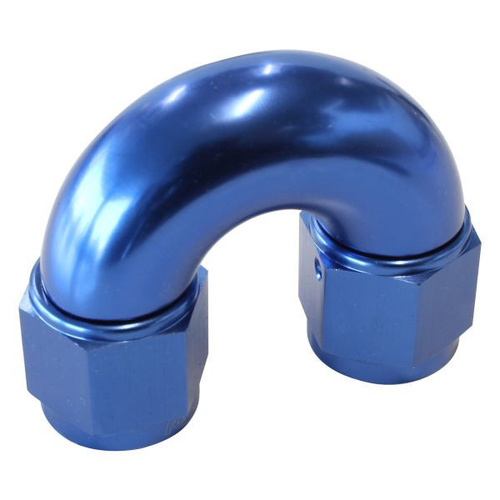 Aeroflow -8AN 180 DEG SWIVEL COUPLER BLUE BILLET FULL FLOW 1 PIECE