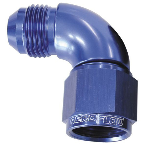 Aeroflow 90 DEG FEMALE - MALE -3AN BLUE FULL FLOW