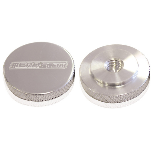Aeroflow AIR CLEANER NUT 1/4'' POLISHED FEMALE THREAD 1/4'' UNC