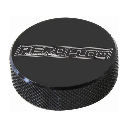Aeroflow TALL AIR CLEAN NUT 1/4'' BLACK FEMALE THREAD 1/4'' UNC
