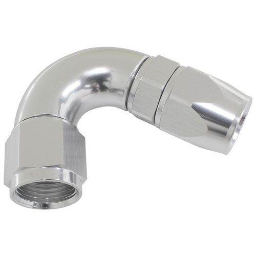 Aeroflow 120 DEG -12AN FULL FLOW TEFLONHOSE END SILVER 1 PIECE FULLFL