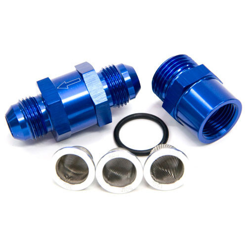 Aeroflow -3AN INLINE FUEL & OIL FILTER BLUE 3 X FILTER 30 80 150 MICR