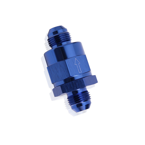 Aeroflow CHECK VALVE INLINE -8AN BLUE / ONE WAY VALVE