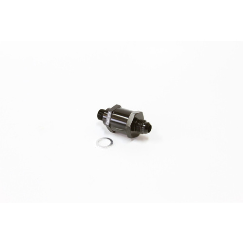 Aeroflow M12 X 1.5MM X -6AN CHECKVALVE BLACK MALE TO MALE BOSCH PUMP