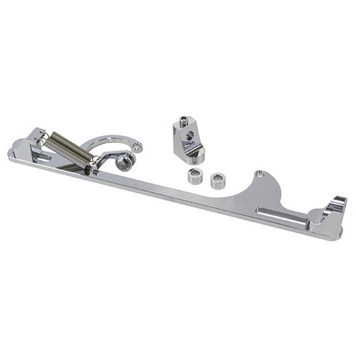 Aeroflow BILLET THROTTLE CABLE BRACKET CHROME SUITS 4150 STYLE