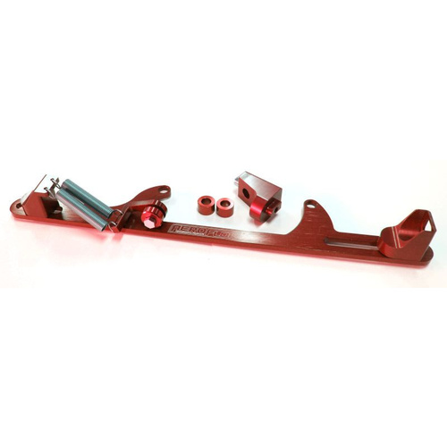 Aeroflow BILLET THROTTLE CABLE BRACKET RED SUITS 4500 STYLE