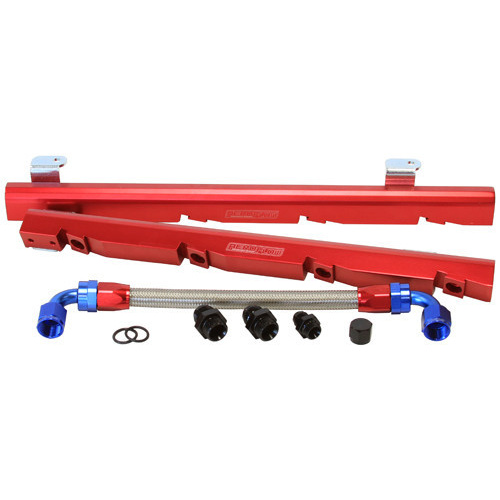 Aeroflow Holden 5L EFI Rail kit Red
