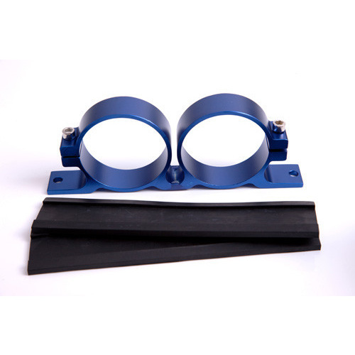 Aeroflow BILLET FUEL PUMP BRACKET BOSCHBLUE DUAL SUITS ALL BOSCH