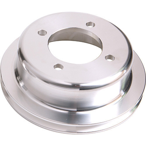 Aeroflow BILLET CRANK V PULLEY 4 BOLT POLISHED SUIT 302 351C FORD