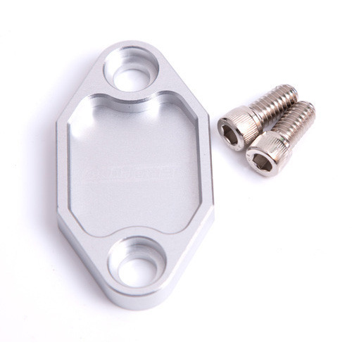 Aeroflow BILLET FUEL PUMP BLOCK OFF PLATE SILVER SUITS HOLDEN 308