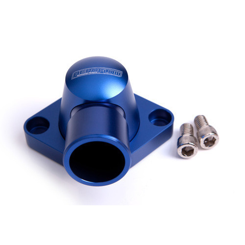 Aeroflow BILLET THERMOSTAT HOUSING BLUE SWIVEL SBC BBC