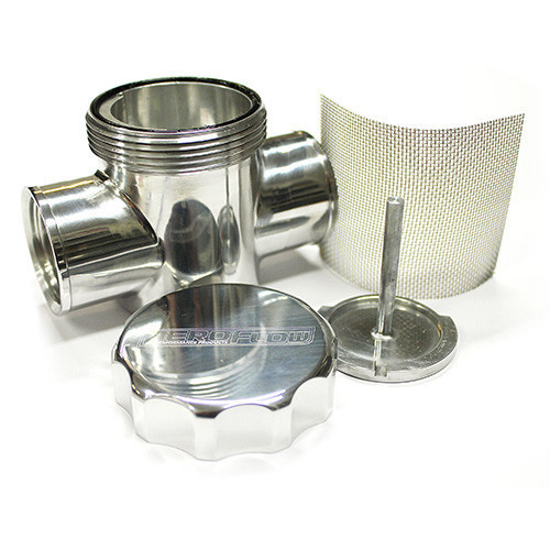 Aeroflow POLISHED RADIATOR FILTER POLISHED FIT TO RADIATOR HOSE Hoses Aeroflow