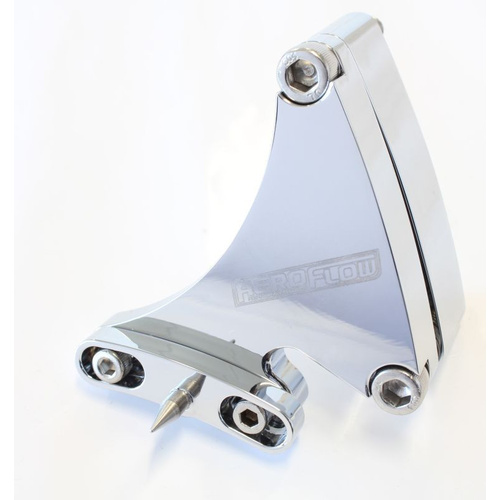 Aeroflow SBC 6-3/8'' TIMING POINTER CHROME WITH 4 DEG OF ADJUSTME
