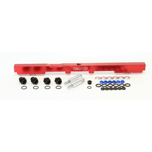 Aeroflow Fuel Rail Kit suits Toyota 2JZsuits 14MM injectors RED