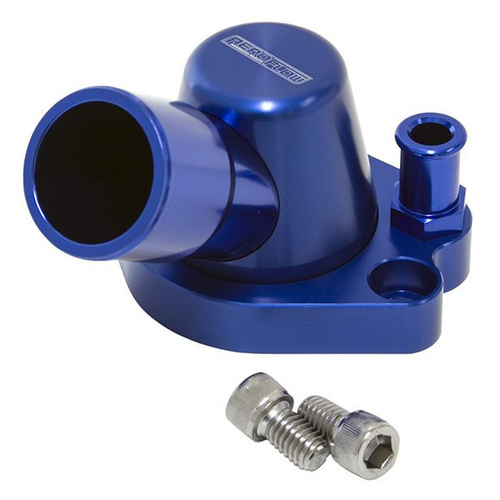 Aeroflow 253 308 HOLDEN THERMOSTAT HOUSING BLUE W/HEATER SWIVEL