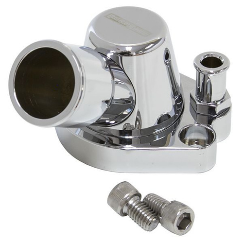 Aeroflow 253 308 HOLDEN THERMOSTAT HOUSING CHROME W/HEATER SWIVEL